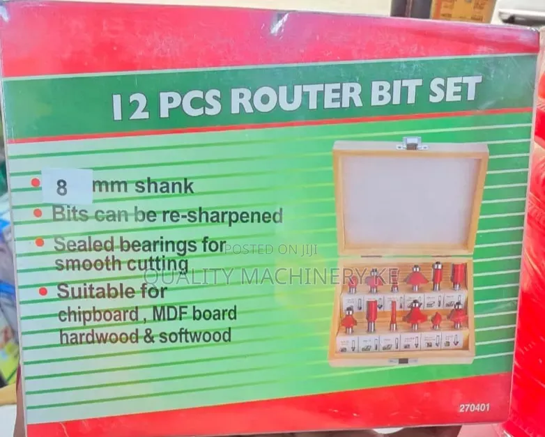 Smooth Cutting 12pcs Wood Router Bits