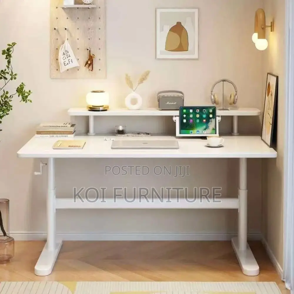 Office Desk; Home Office Working Manual Adjustable Desk