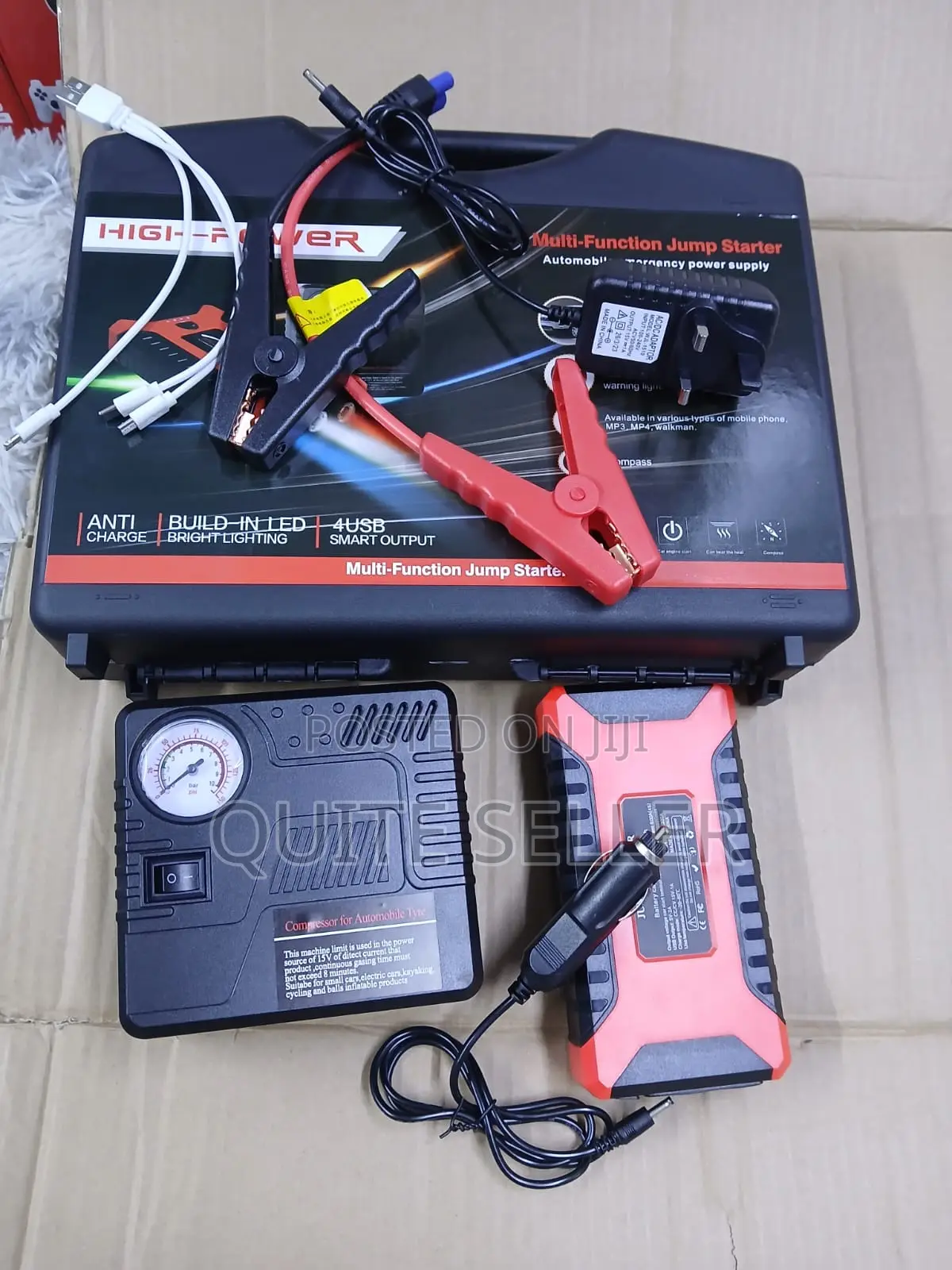Travelling Emergency All-in-One Car Safety Charging Jump Starter Kit