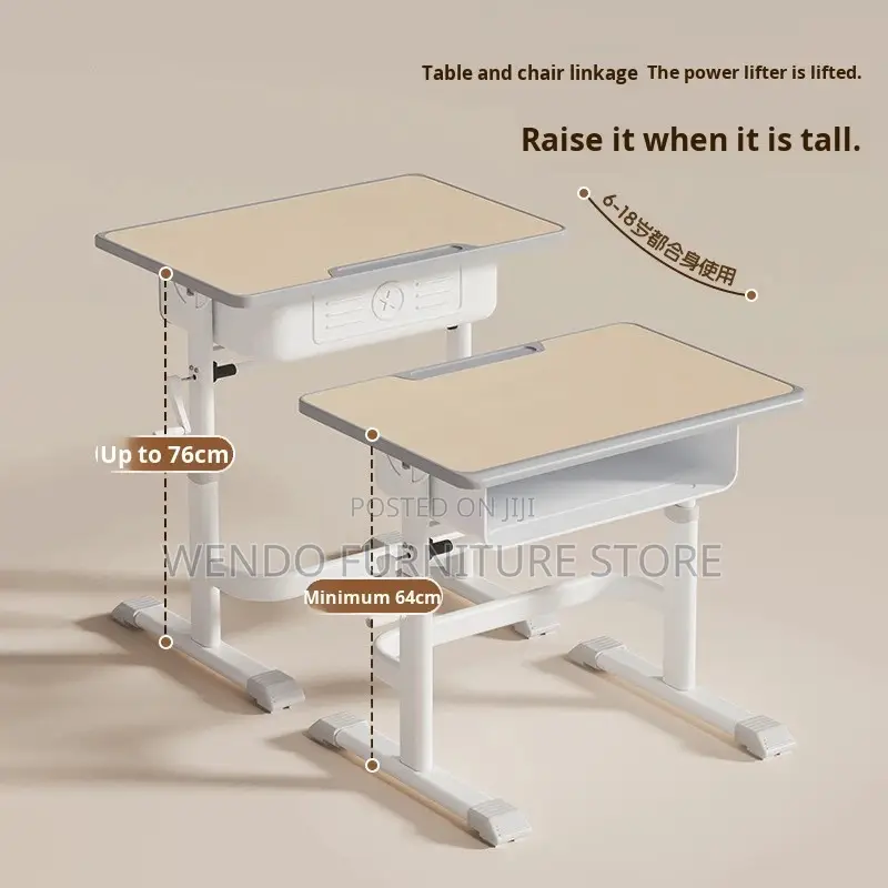 School Desks; Writing Desk Chair Set for Children