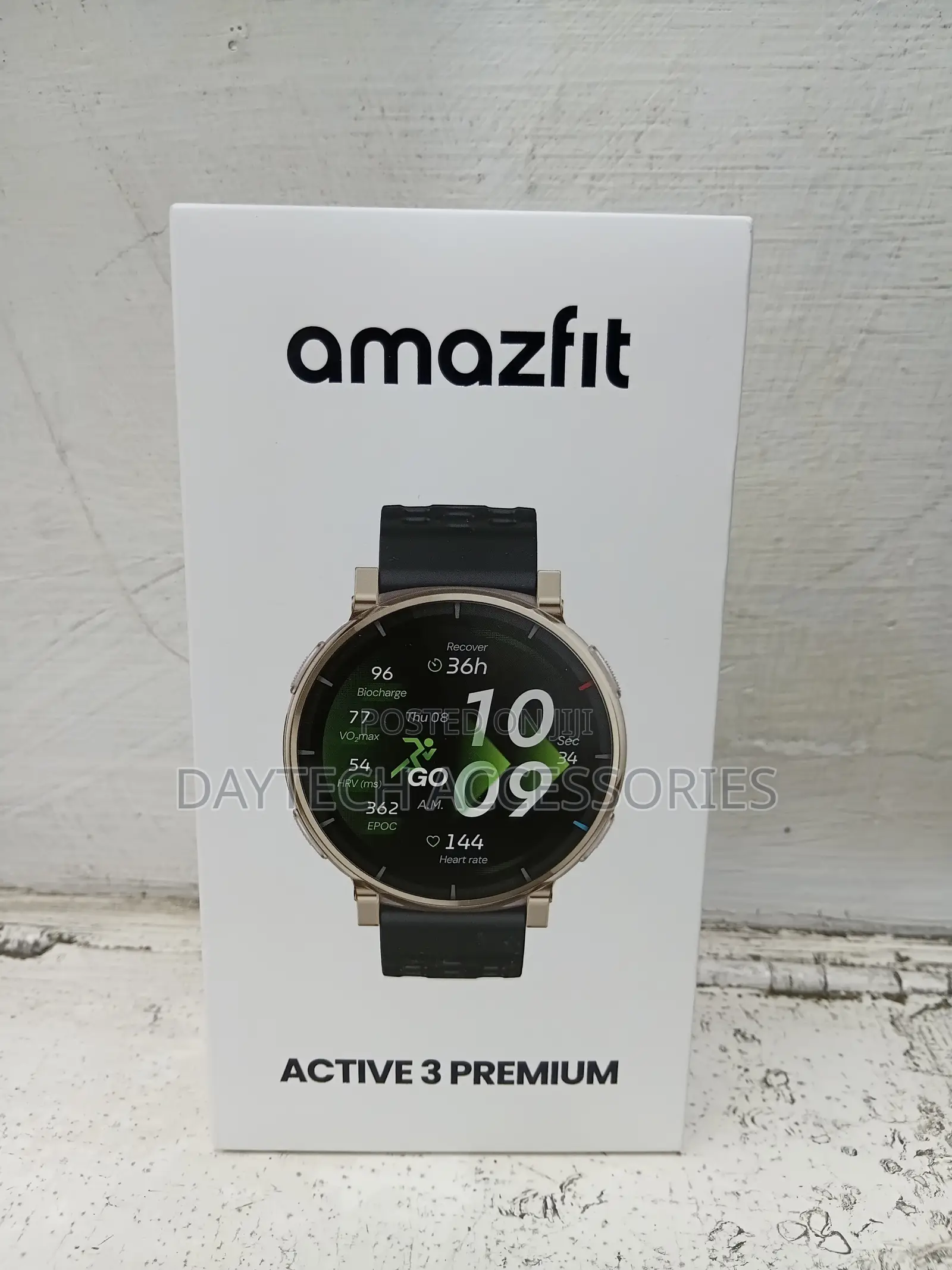 This Is an Amazfit Active 3 Premium Smartwatch - Black