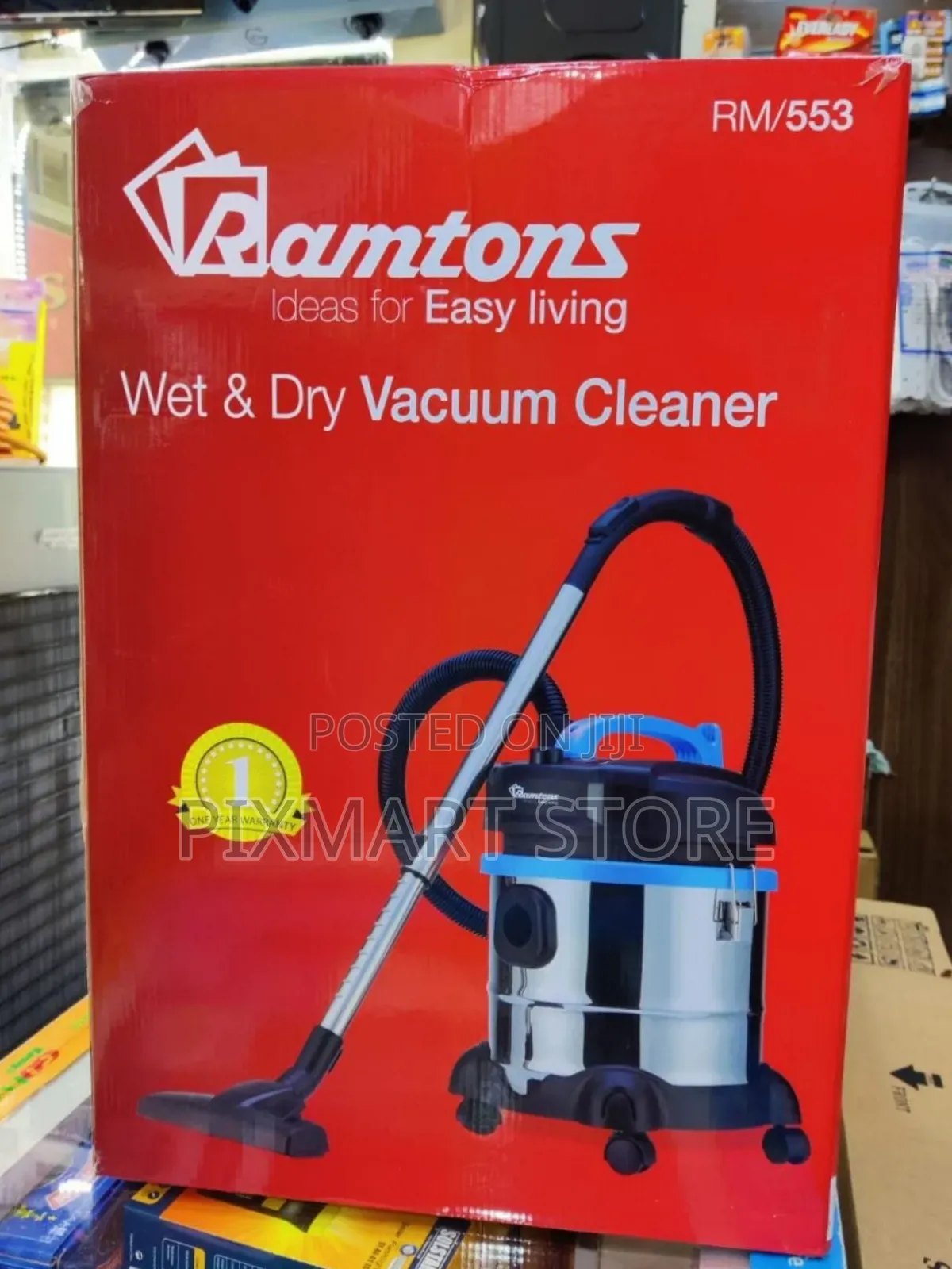 Ramtons 21 Litres Multipurpose Wet Dry Vacuum Cleaner