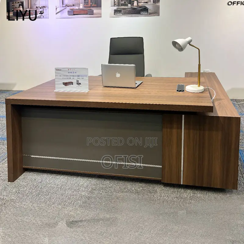 L-Shaped Executive Office Desk
