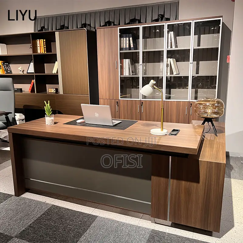 L-Shaped Executive Office Desk