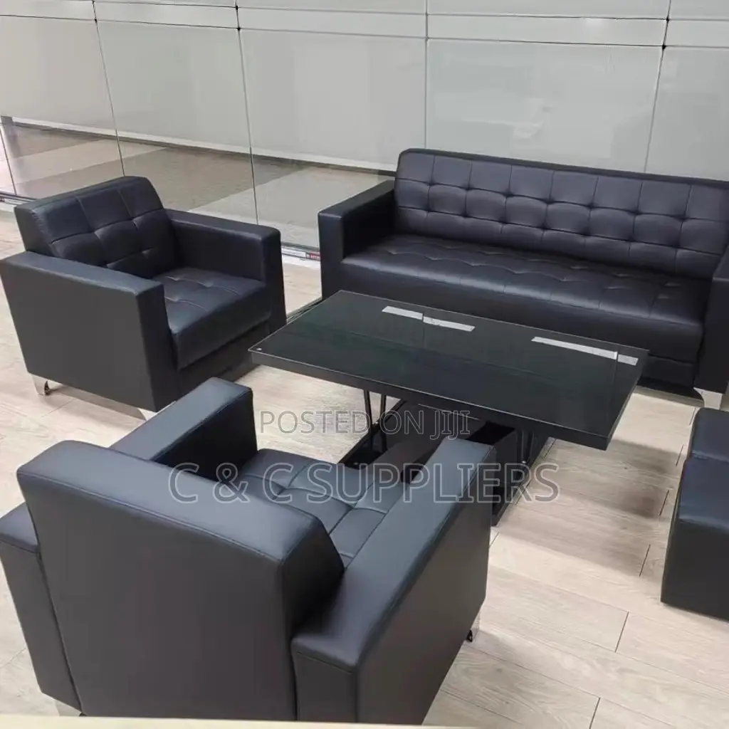 5-Seater Leather Sofa Set.
