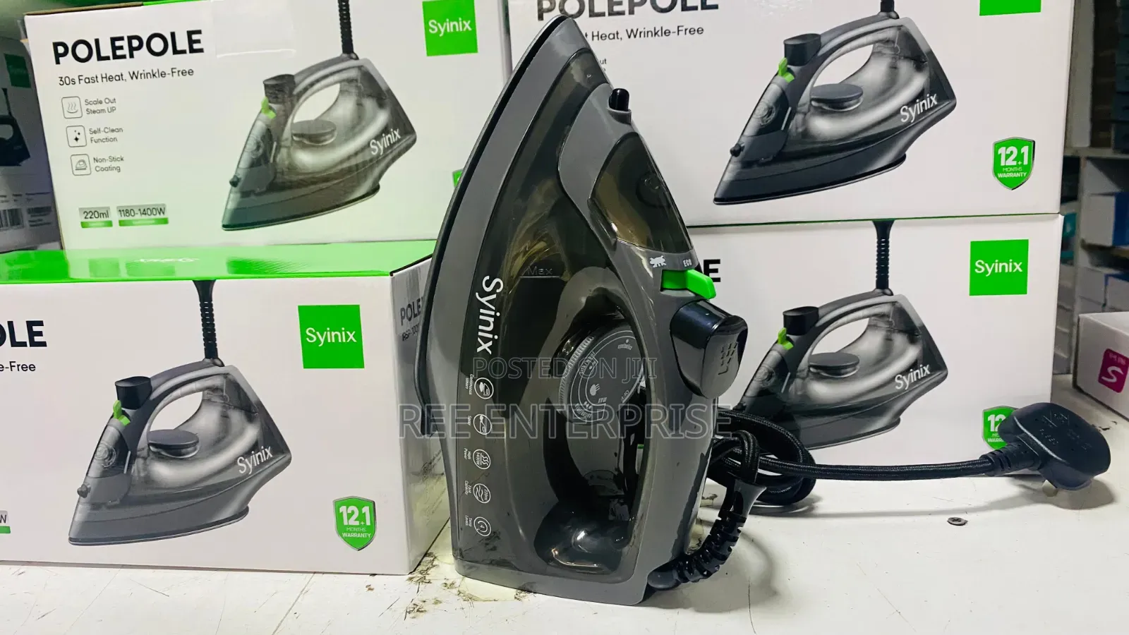 Syinix Steam Iron Box (1009) 1180-1400w Brand New