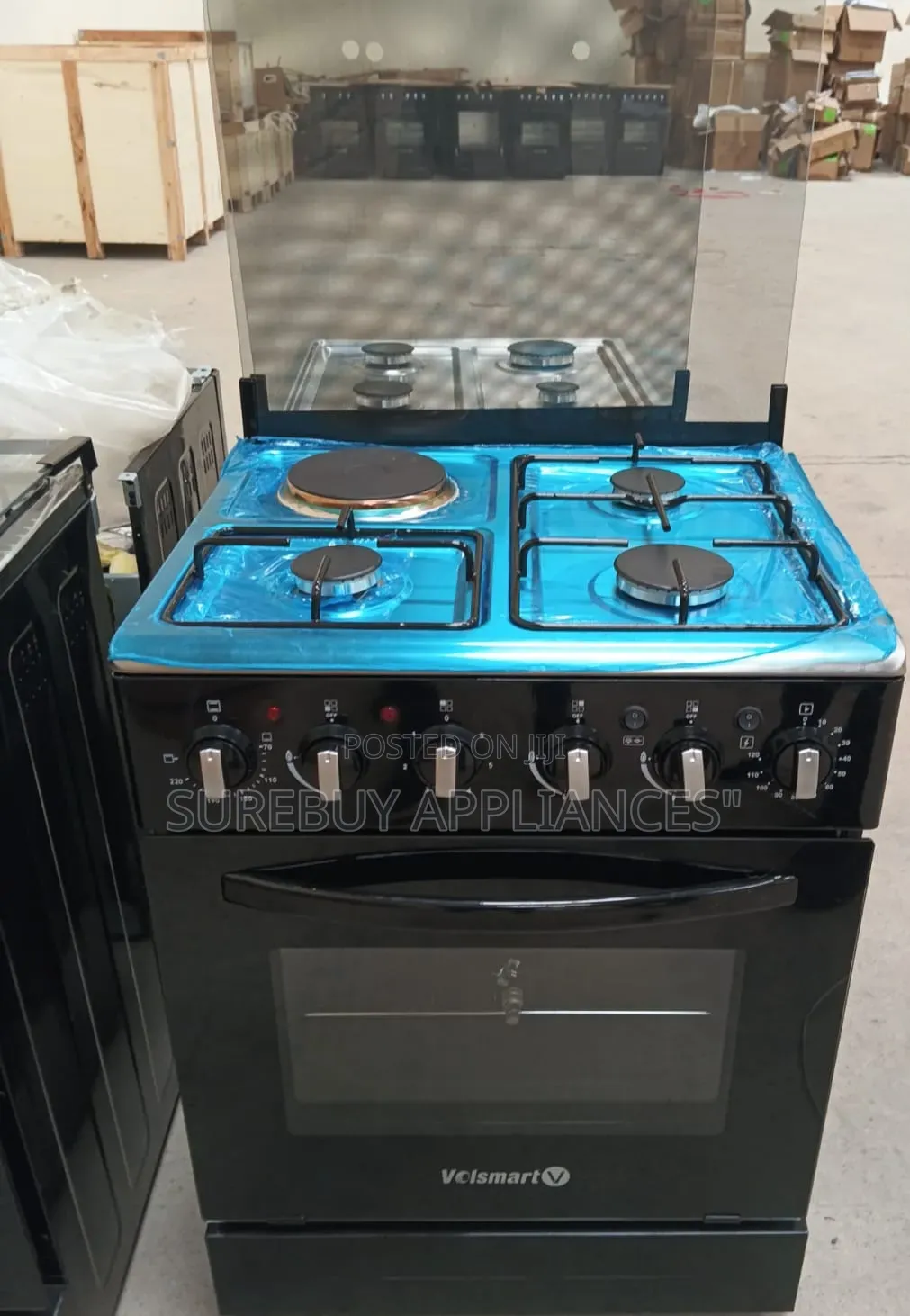 Volsmart 60x60 3+1 Standing Cooker With Electric Oven