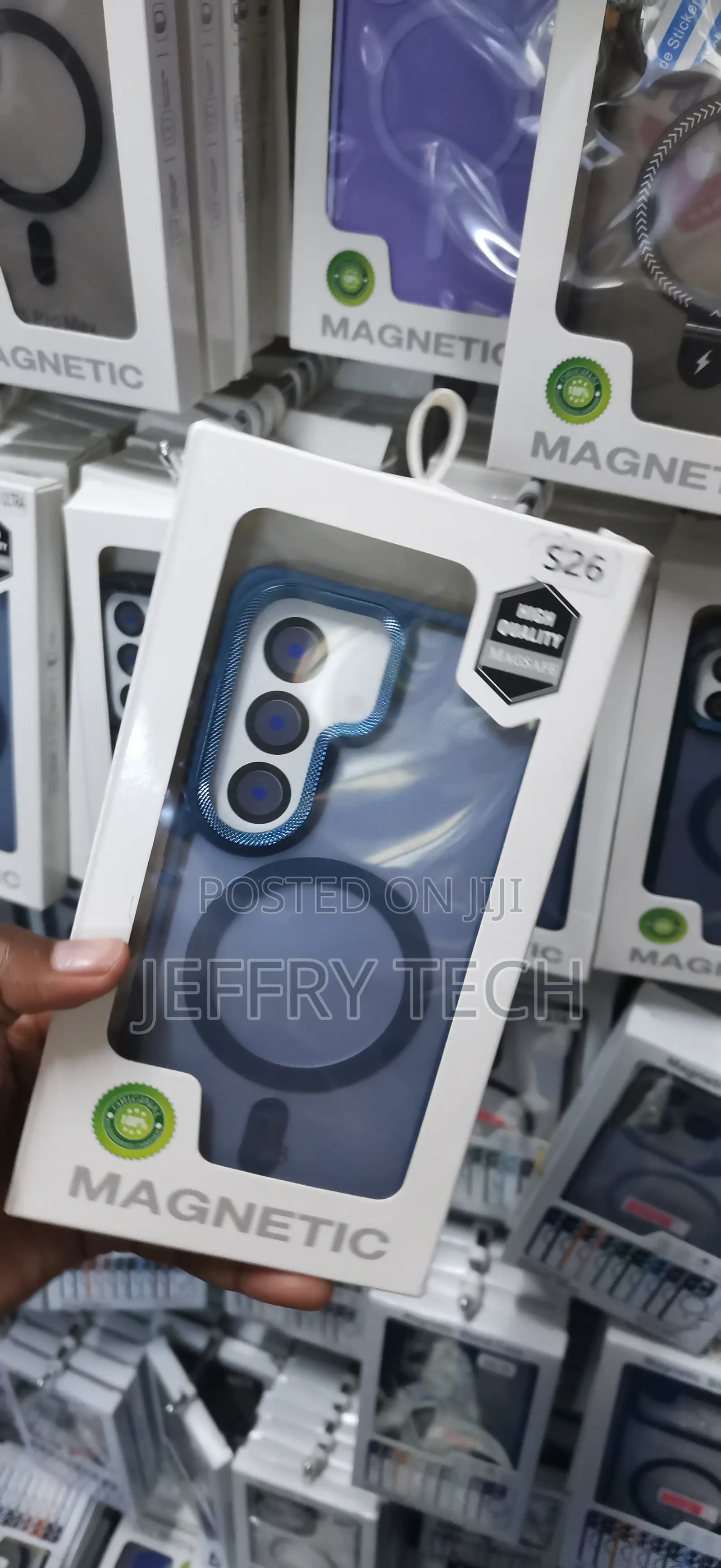 Samsung Galaxy S26 Blue Magsafe-Compatible Magnetic Phone Case