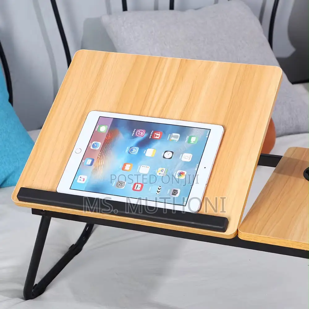 *Adjustable Desk Bed Table With Foldable Legs*