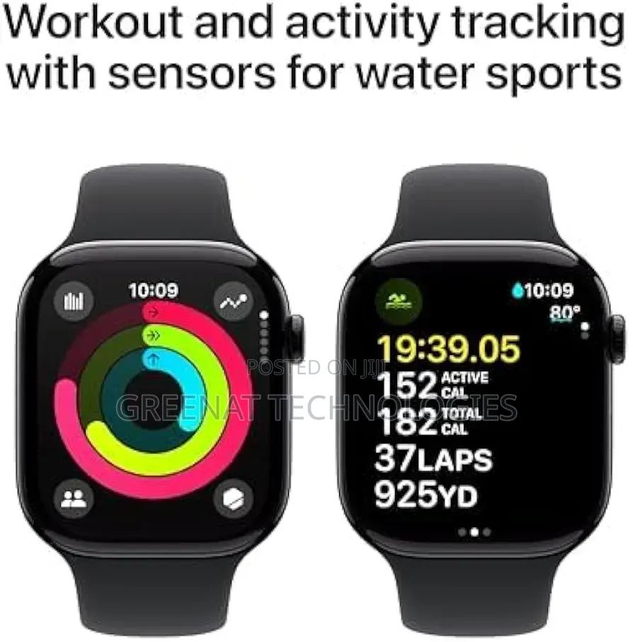 Apple Watch Series 10 46mm Midnight Aluminum Cel