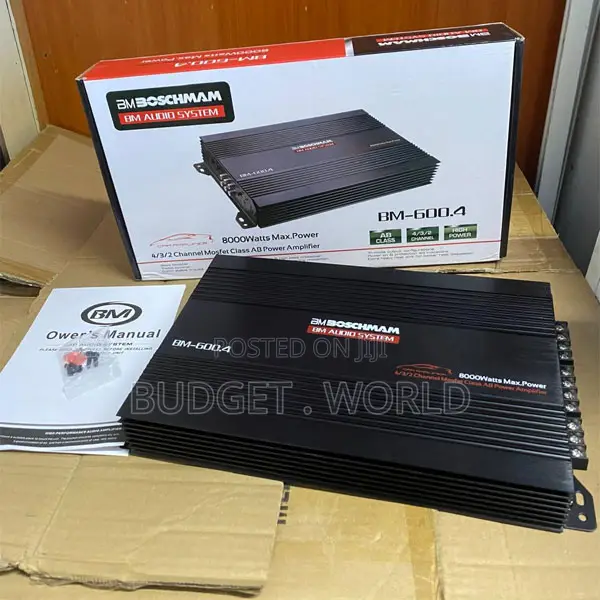 Boschmann Bm600 Bridgeable Amplifier – Versatile Power for Car Audio E