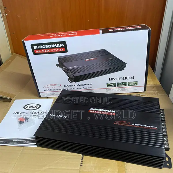 Boschmann Bm600.4 8000w Car Amplifier – Engineered for Powerful Sound
