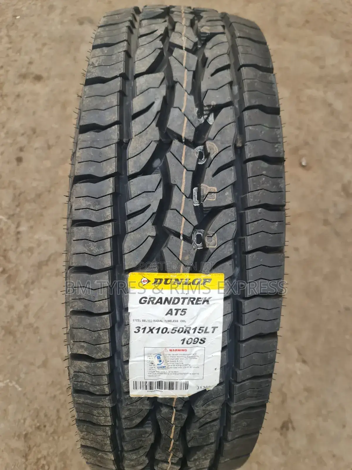 31x10.50r15 Dunlop Tires (All Terrein) At5.