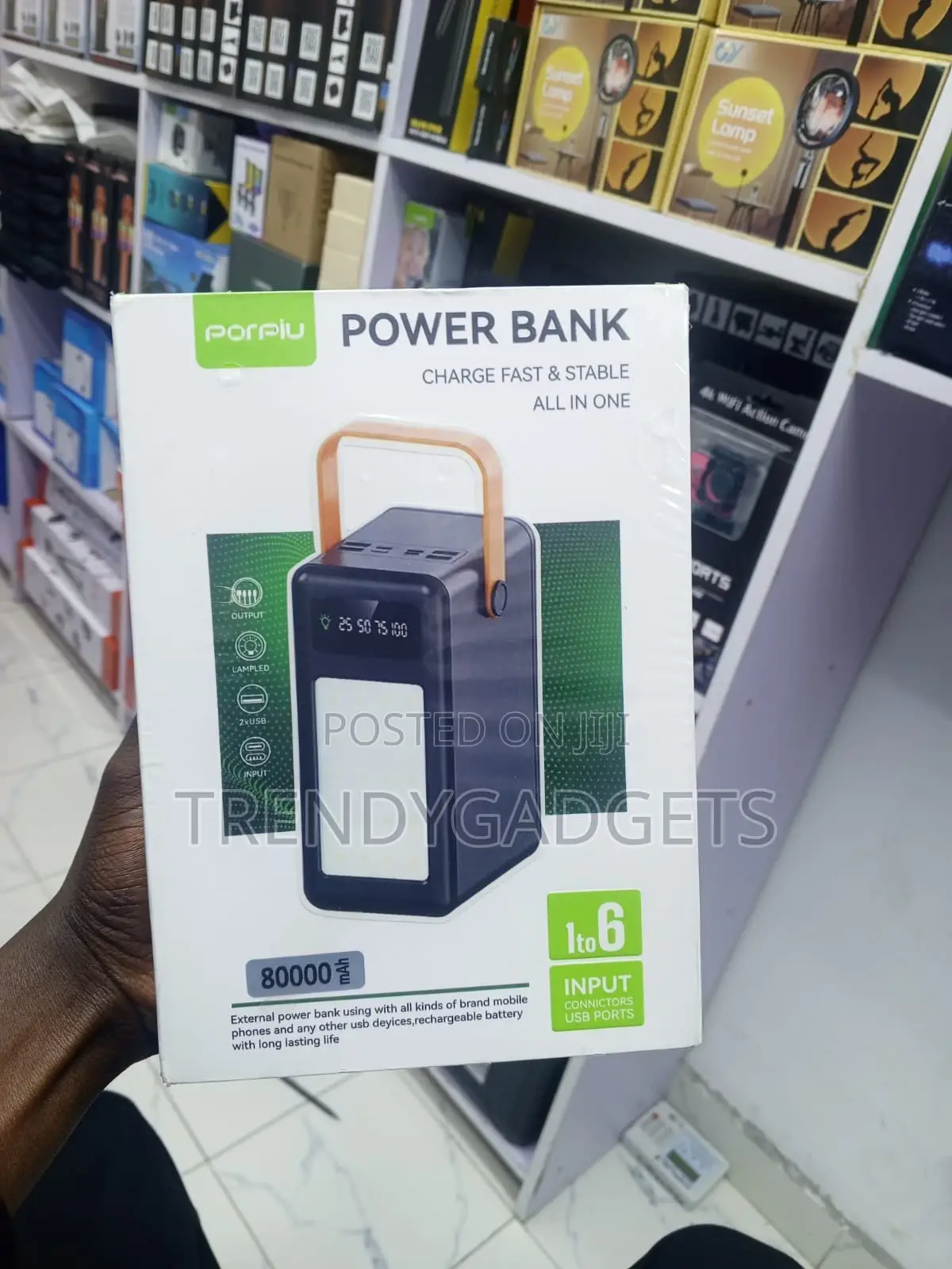 Porpiu 80000mah Power Bank 22.5w Fast Charging Portable