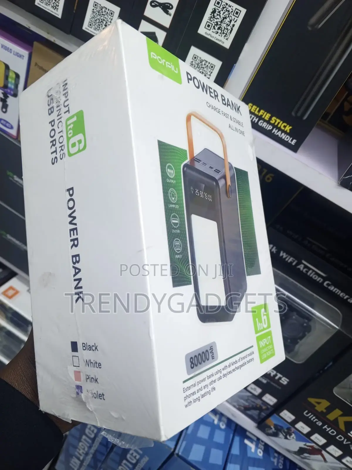 Porpiu 80000mah Power Bank 22.5w Fast Charging Portable