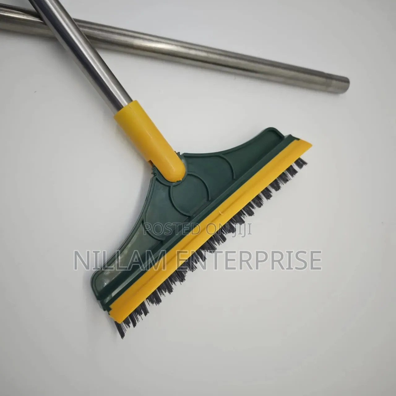 3-in-1 Floor Scrubbing v- Shaped Brush, Broom Squeegee*