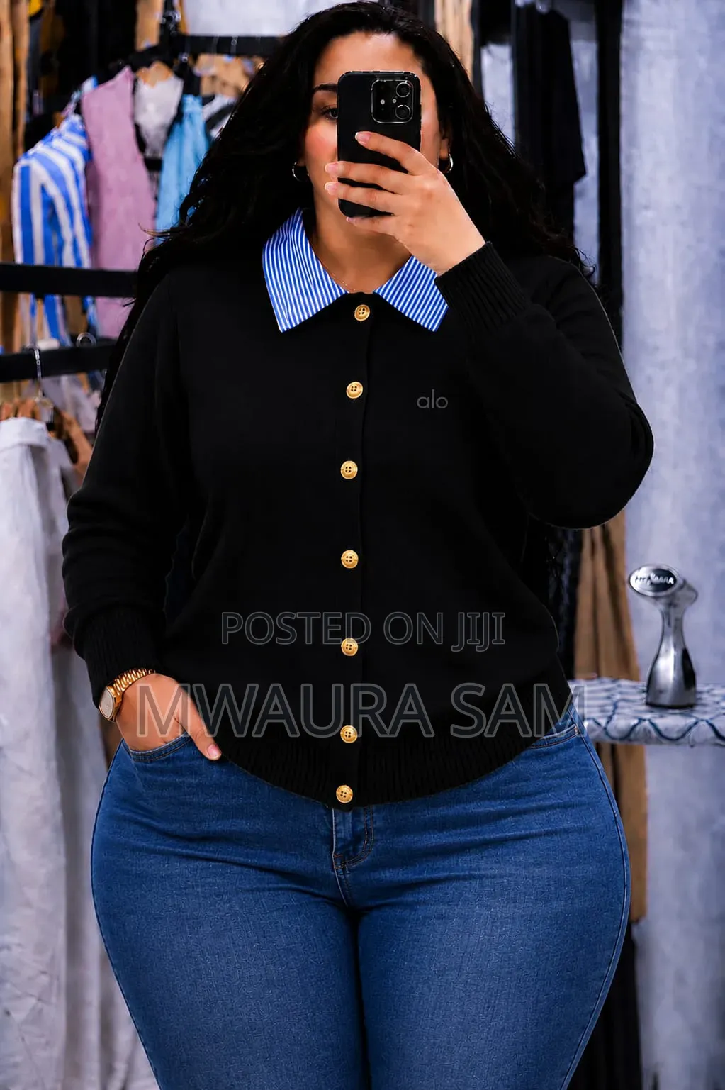 Black Alo Sweater Top