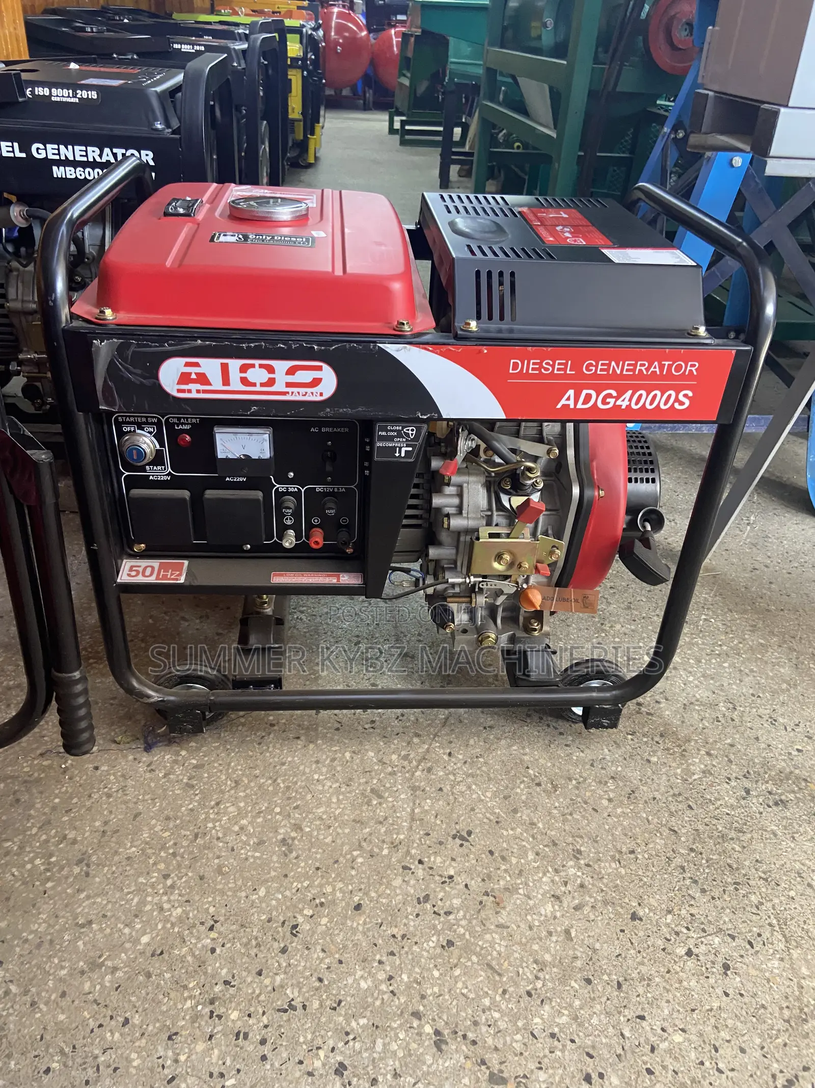Aico Japan Adg4000s Diesel Generator 6.5kva