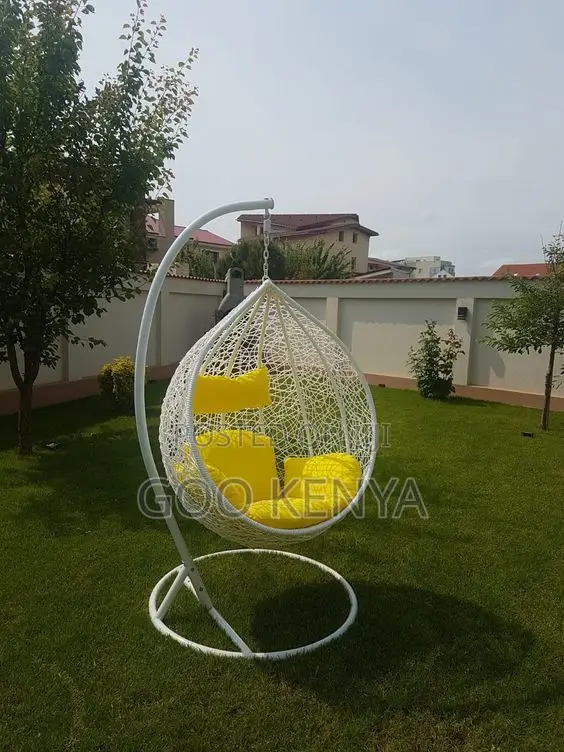 Hammock Chair; Durable Rattan Leisure Egg Chair With Cushion for Patio