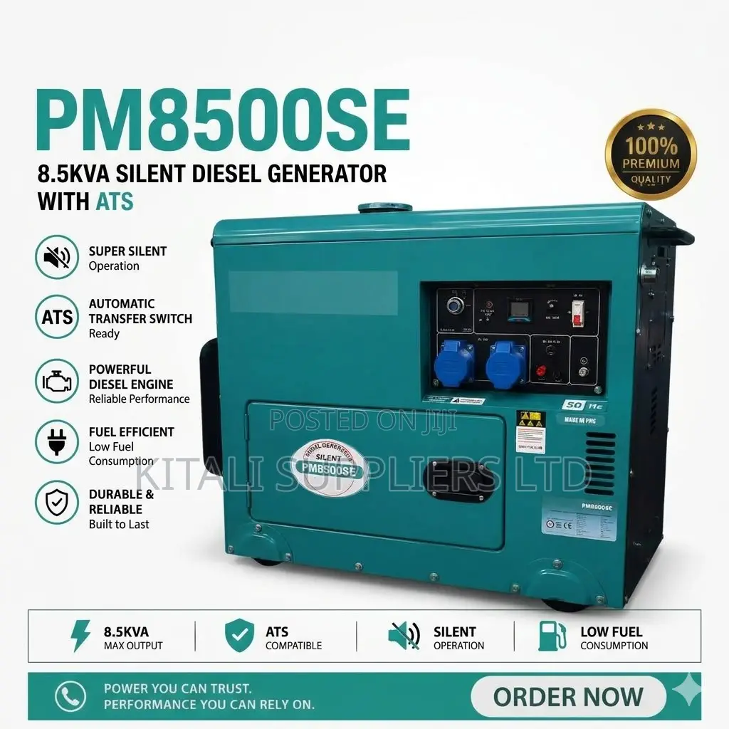 Premier Pm8500se 8.5kva Silent Diesel Generator