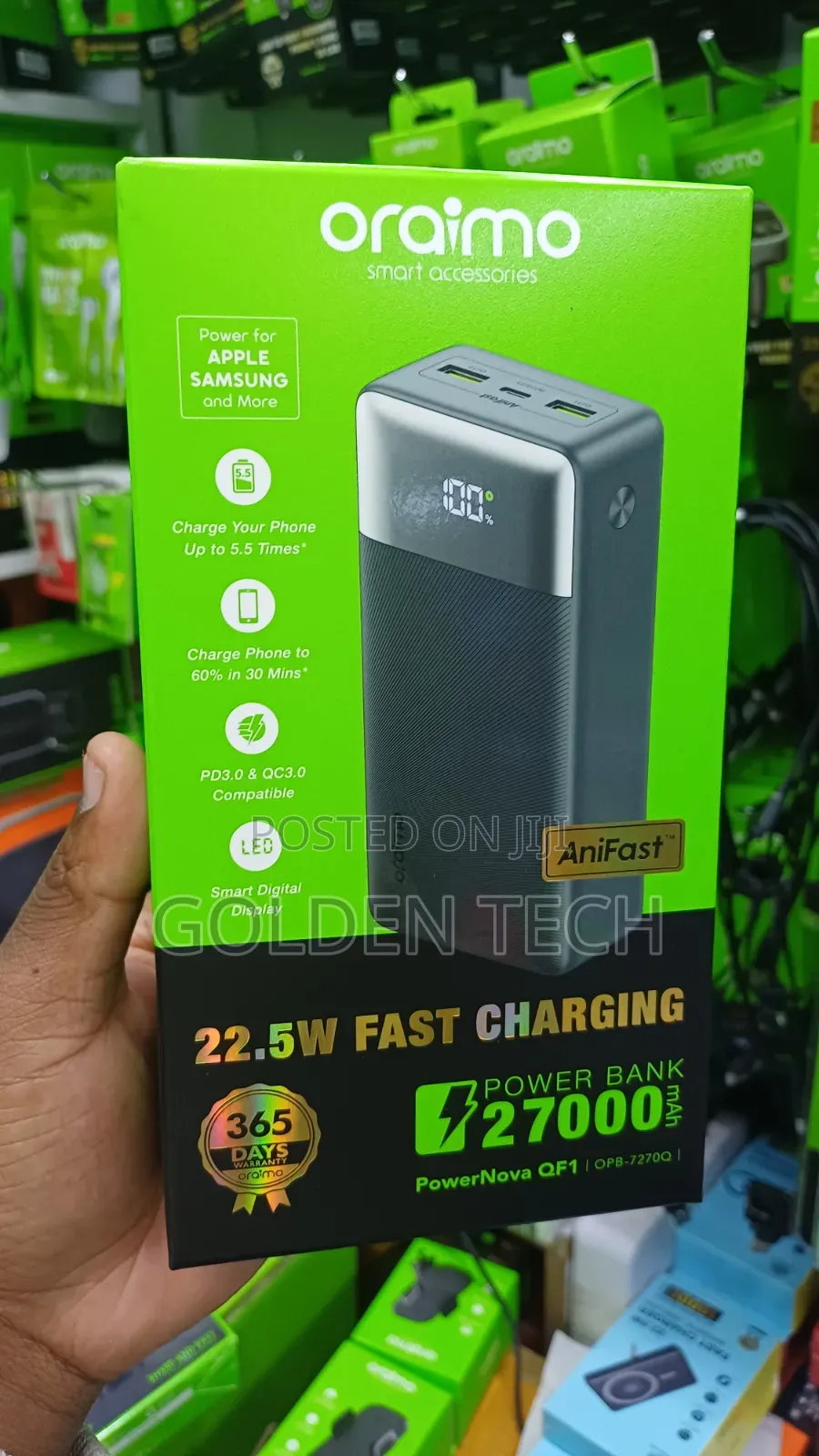 Genuine Oraimo 27000mah 22.5w Fast Charge Battery Pack
