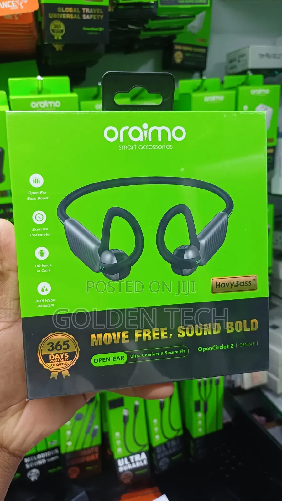 Oraimo Opencirclet 2 Open-Ear Earphones With Step Tracking