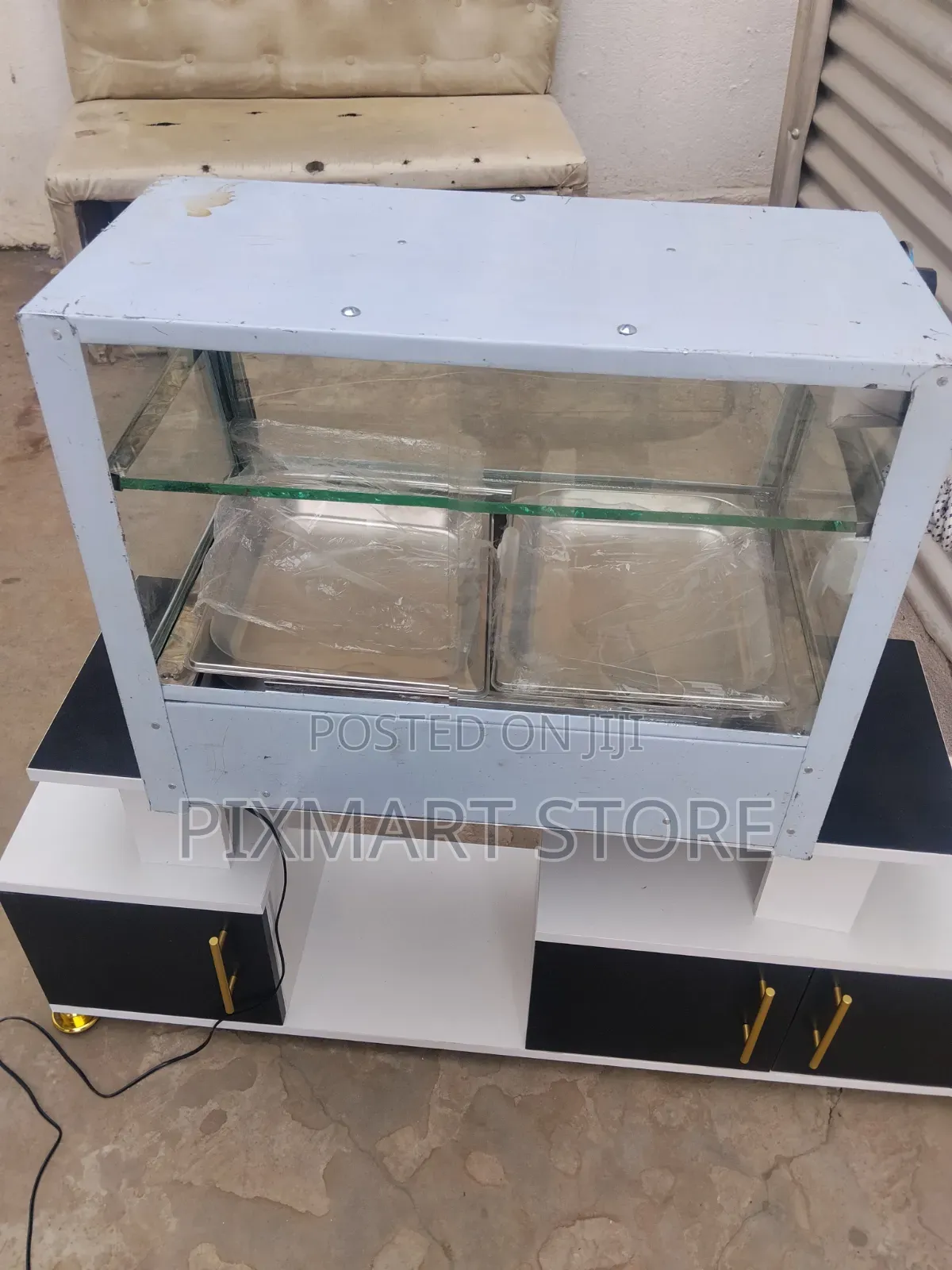 Double Insert Chips and Food Warmer Display