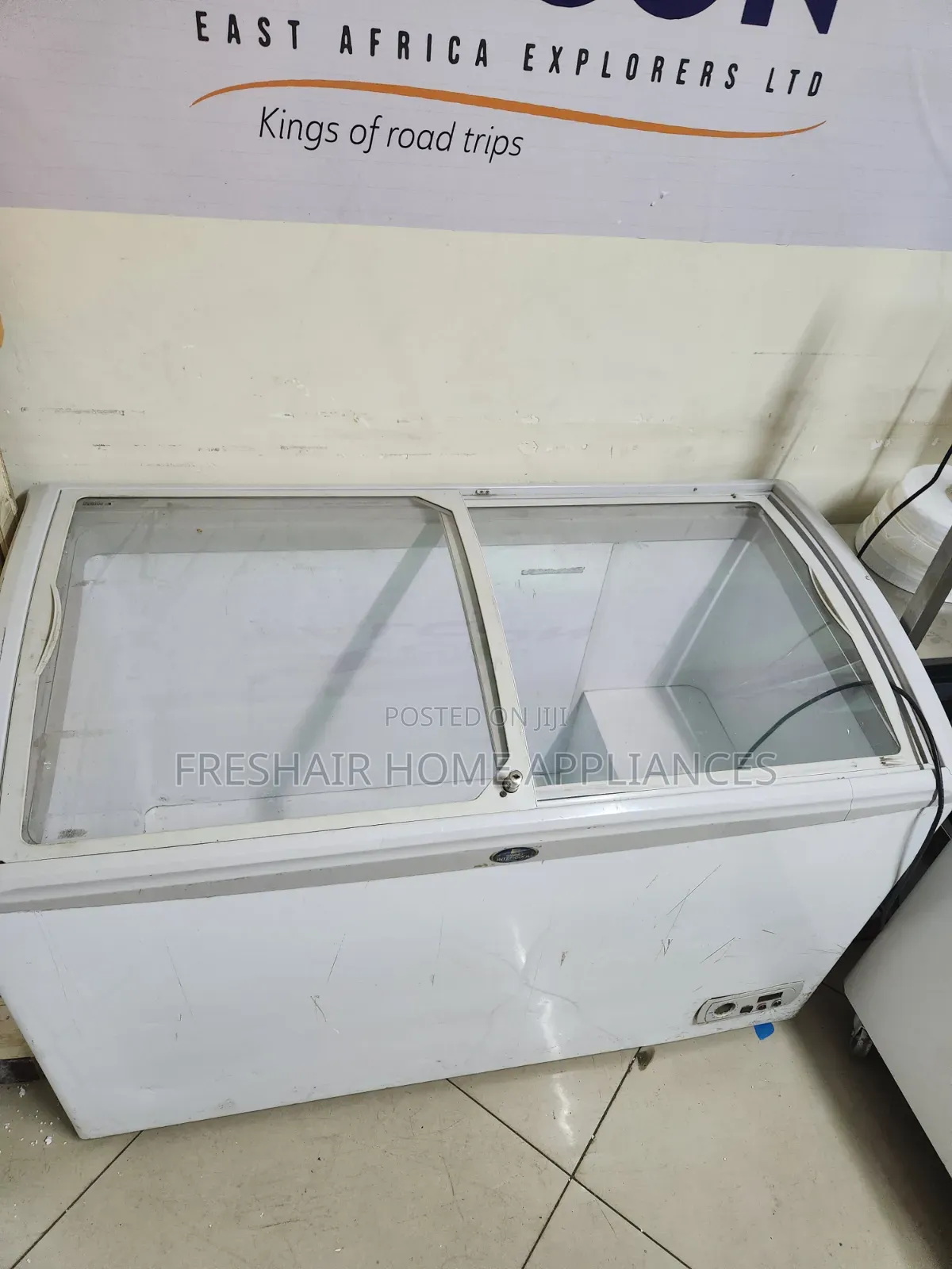 White Clear Display Freezer