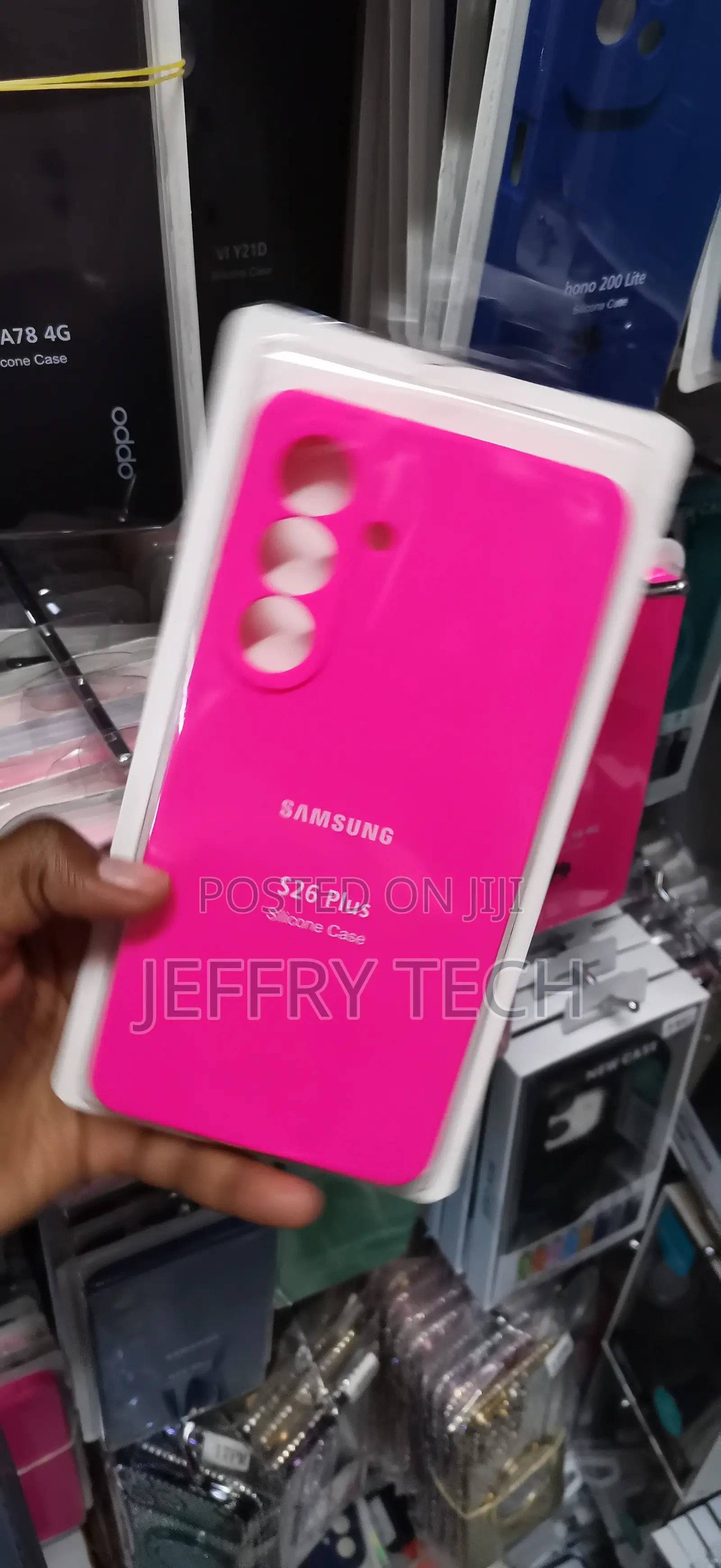 Samsung Galaxy S26 Plus Vibrant Pink Silicone Case