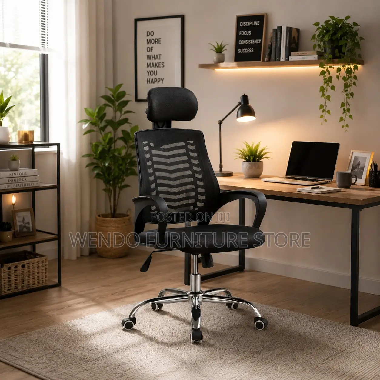 Office Chairs; Adjustable Ergonomic Mesh Headrest Chairs