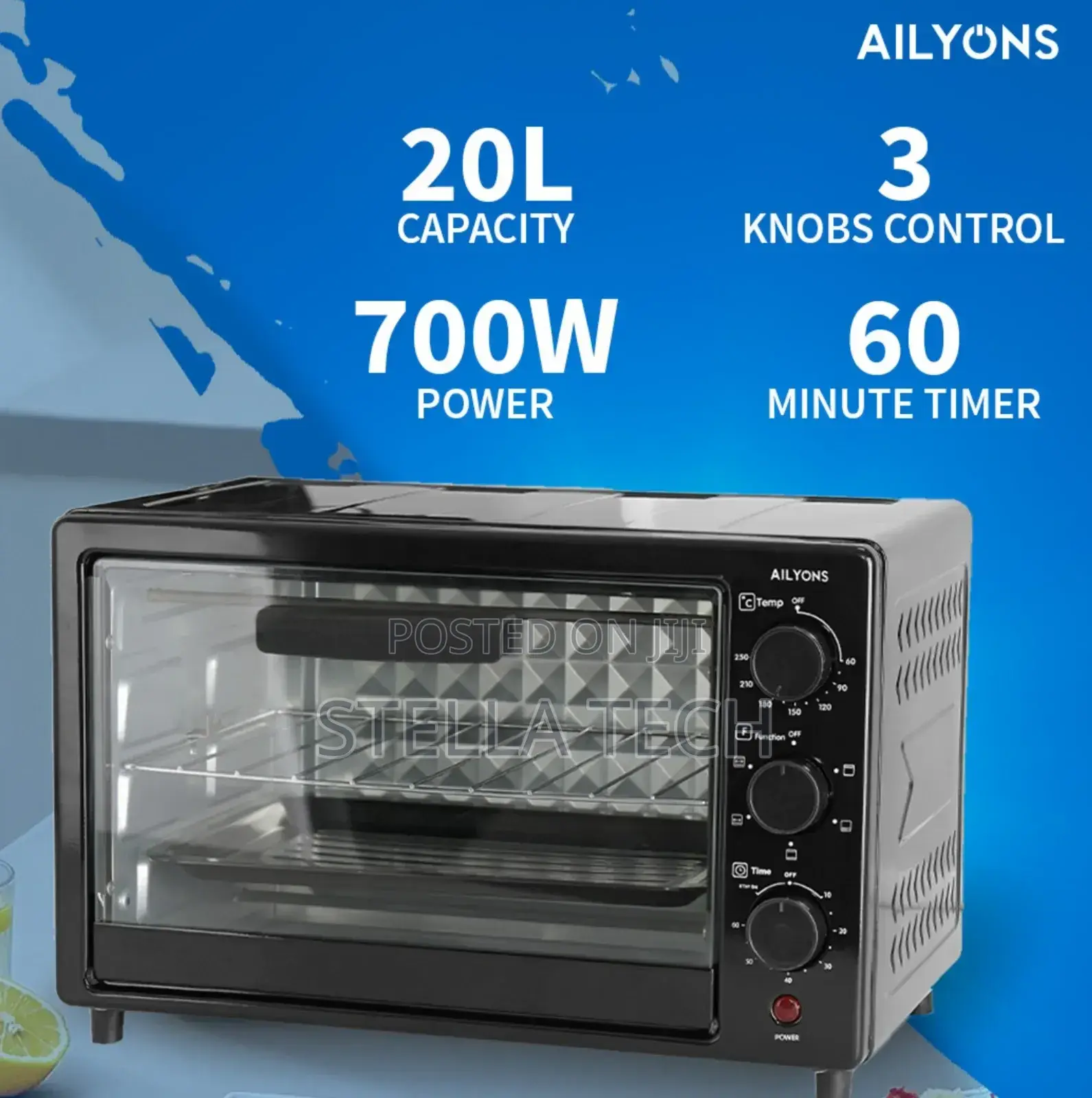 20 Litres Ailyons Electric Oven