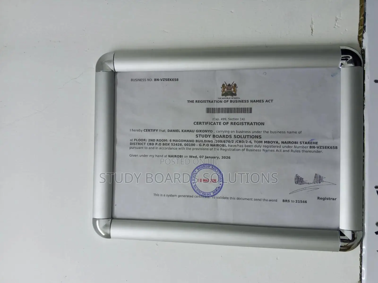 A4 Snapper Frame A4-Size Documents (210 × 297 Mm).