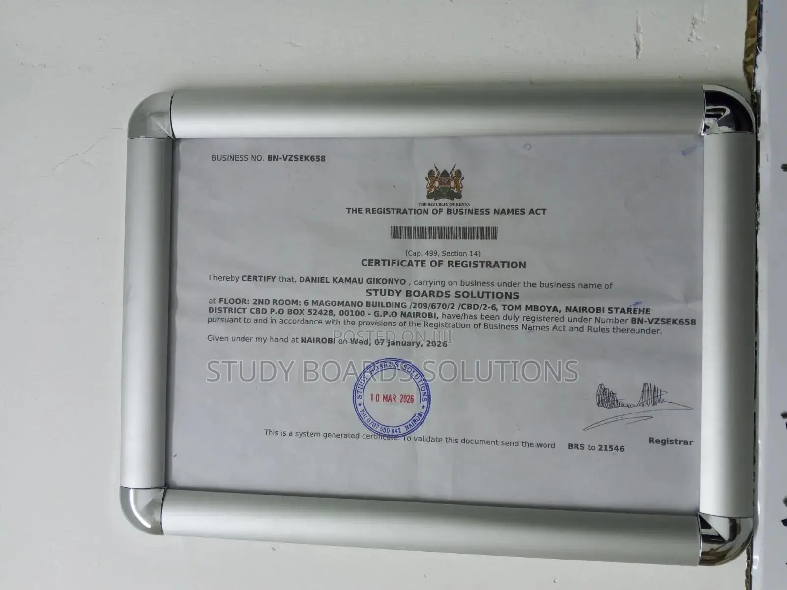 A4 Snapper Frame A4-Size Documents (210 × 297 Mm).