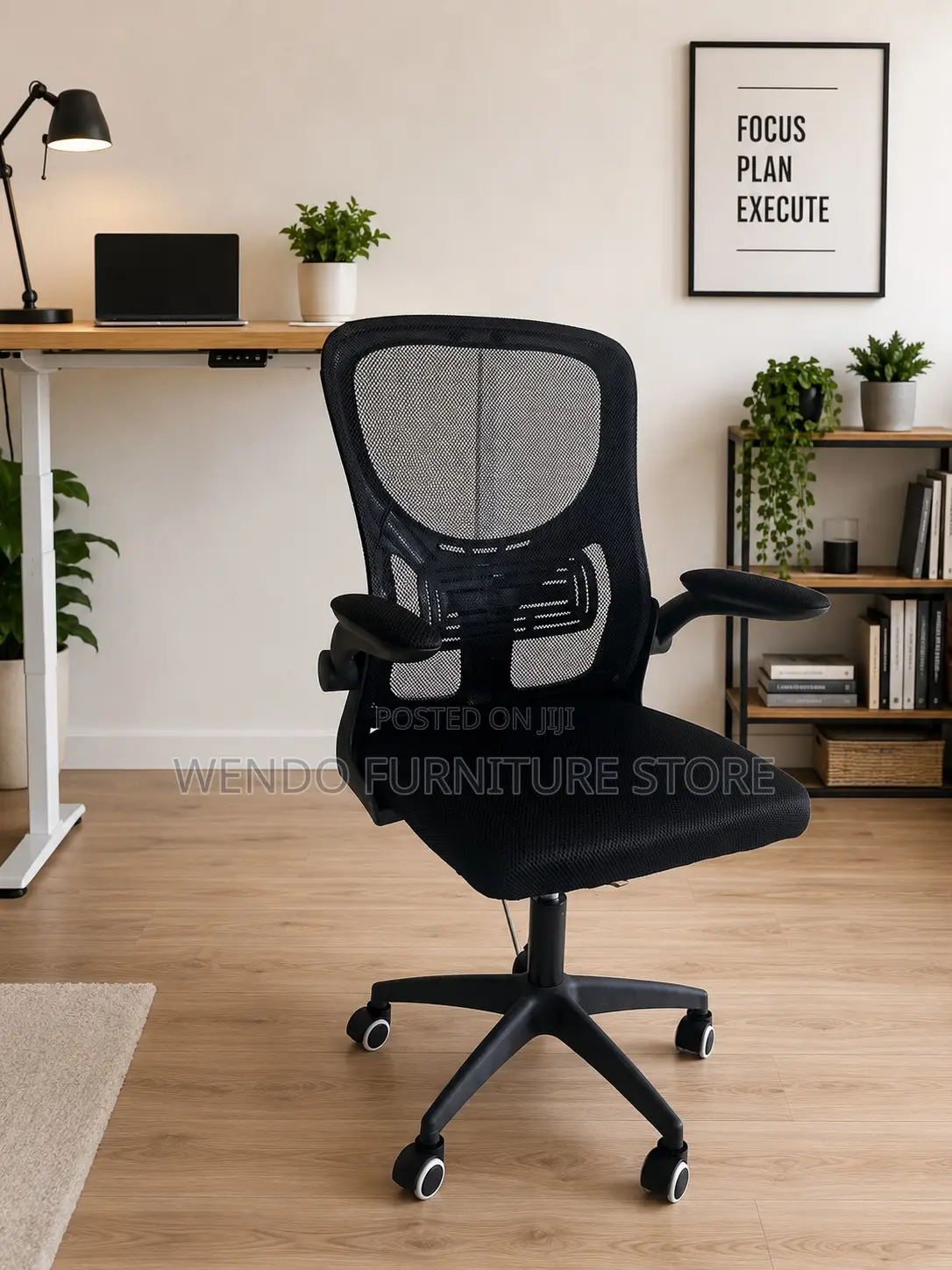 Office Chairs; Home Office Fabric Swivel Chair With Mid Backrest
