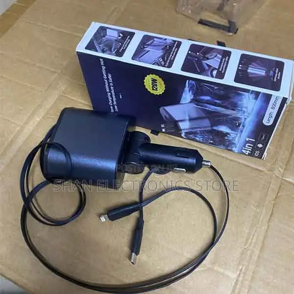 4in1 Fast Charging Charger Retractable 120w Super Charge, Usb C