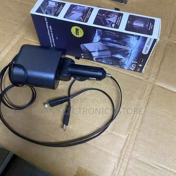 4in1 Fast Charging Charger Retractable 120w Super Charge, Usb C