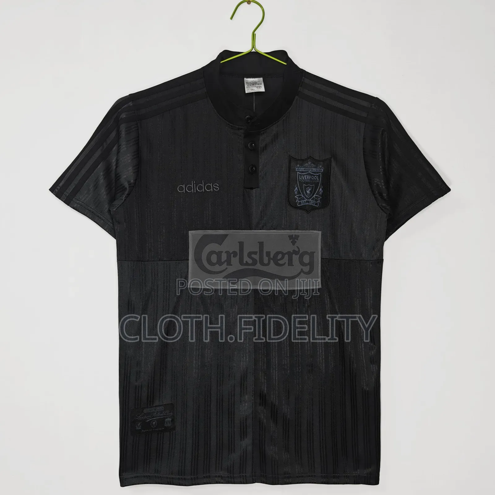 Liverpool Carlsberg 95/96 Adidas Black Out Edition Kit