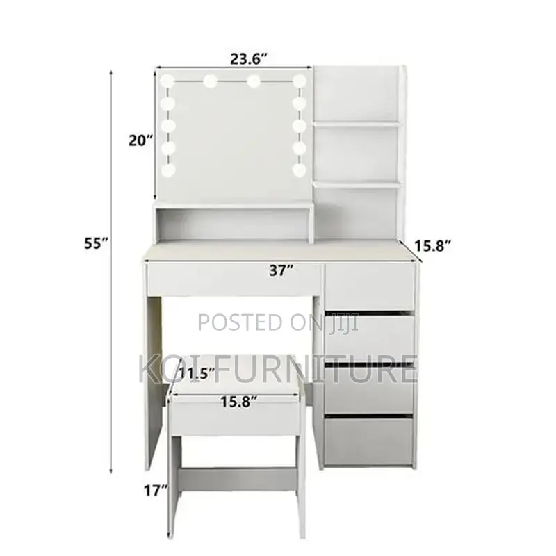 Dressers; Luxury Vanity Set With Drawer Set Up