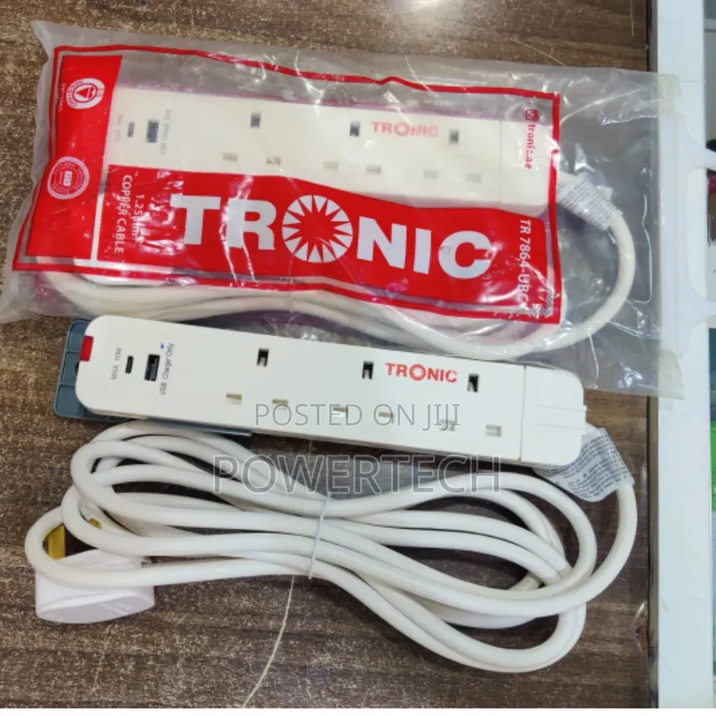 *Tronic Extension 3way With Usb and Type C Ports
