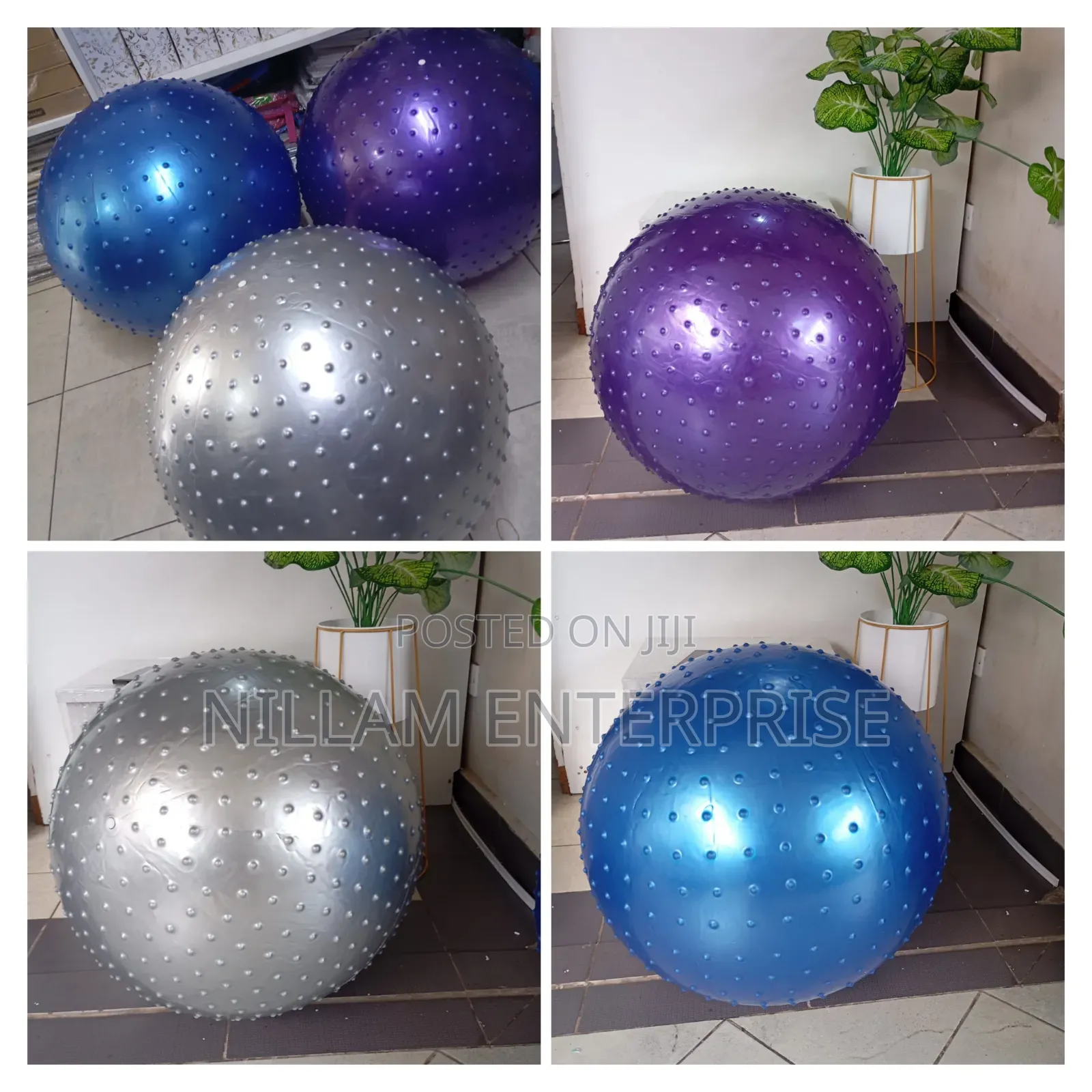 Spike Gym Ball, Fitness Anti Burst Yoga Exercise Ball