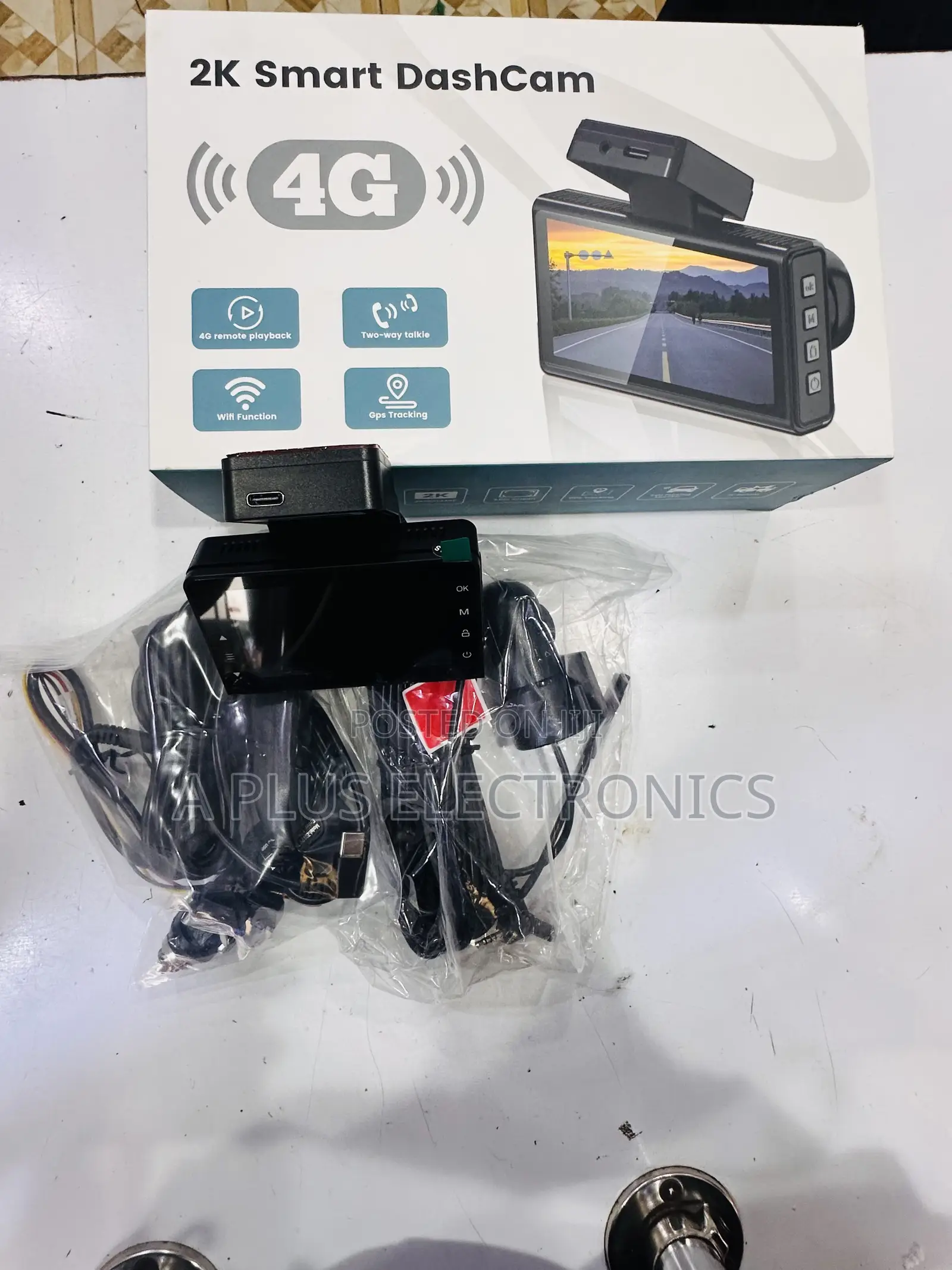 4g Dash Camera P83(Uses Simcard) Smart Car Camera Front Rear View