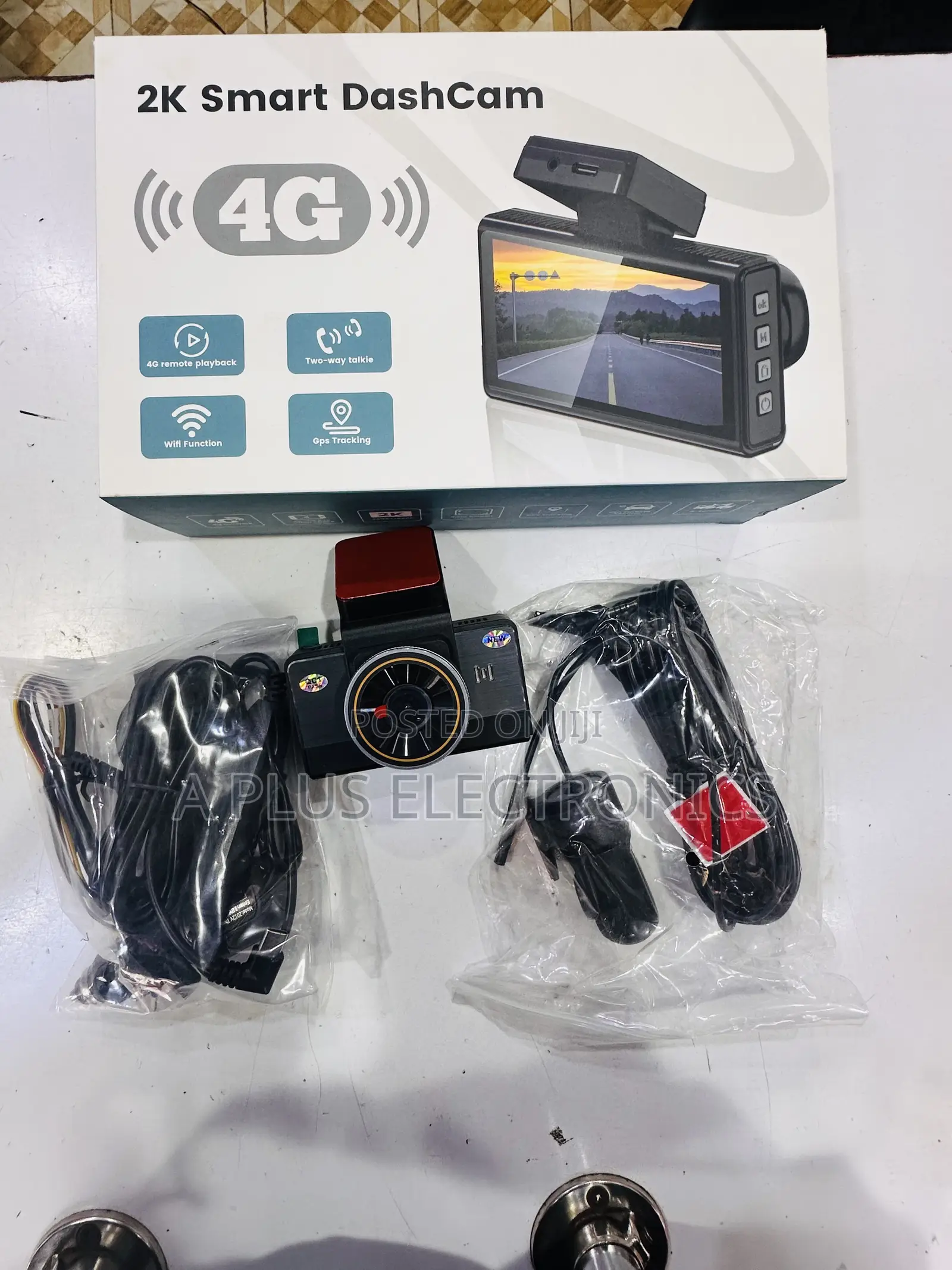 4g Dash Camera P83(Uses Simcard) 24/7 Vehicle Monitoring Dash Camera