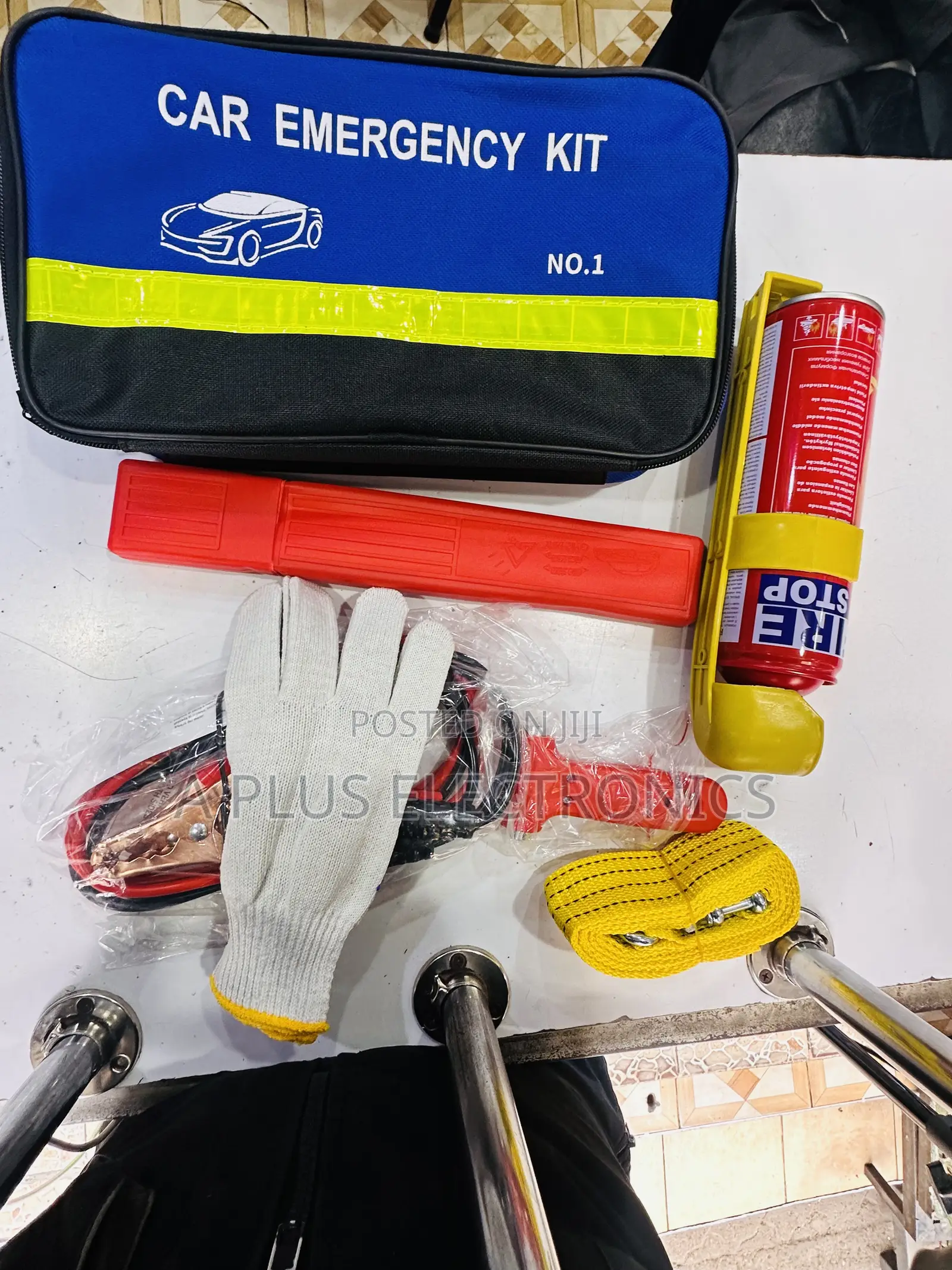 7pc Car Emergency Kit – Compact Car Safety Repair Kit