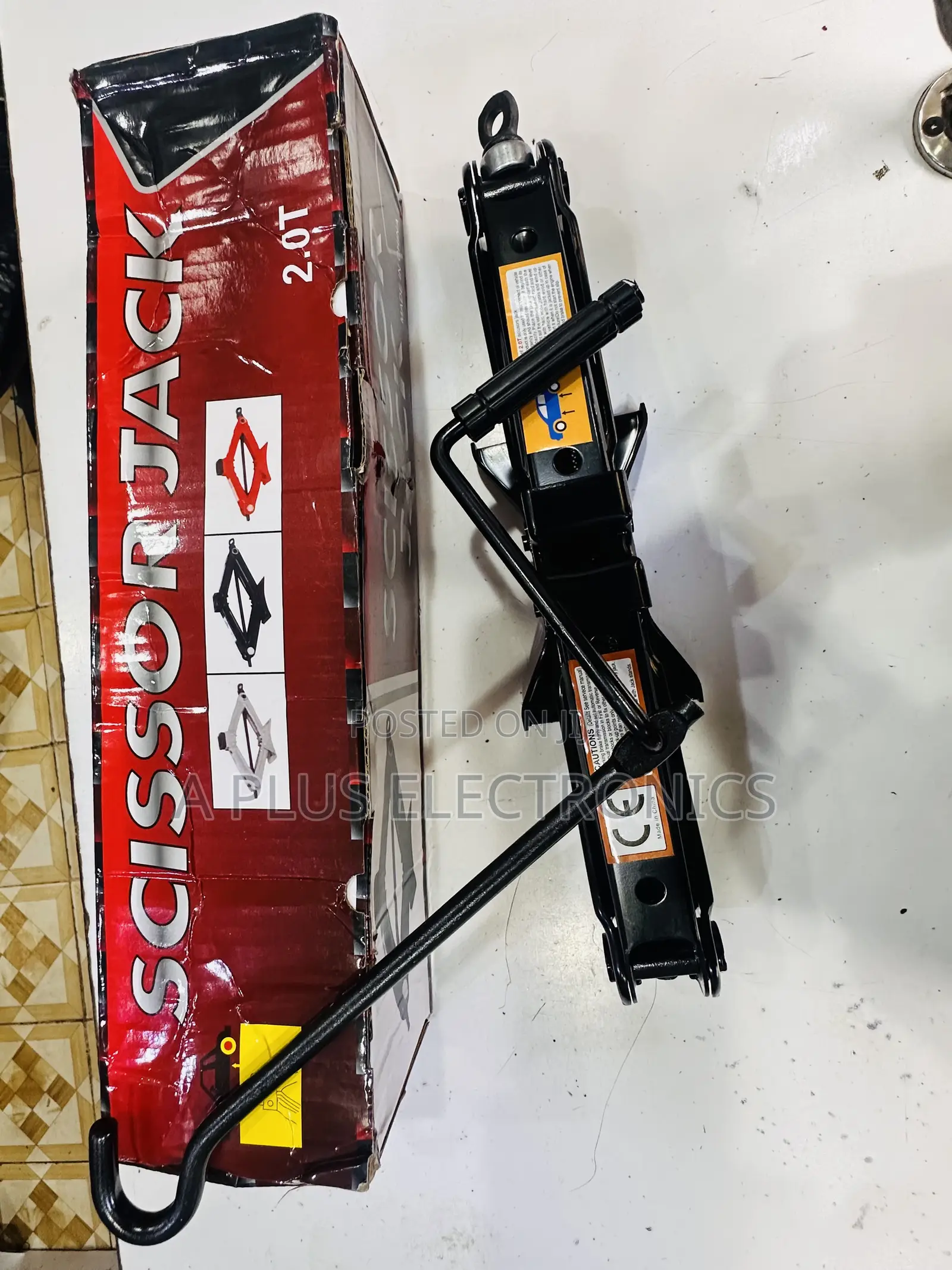 2t Scissor Jack Durable Car Lifting Jack for Roadside Emergencies