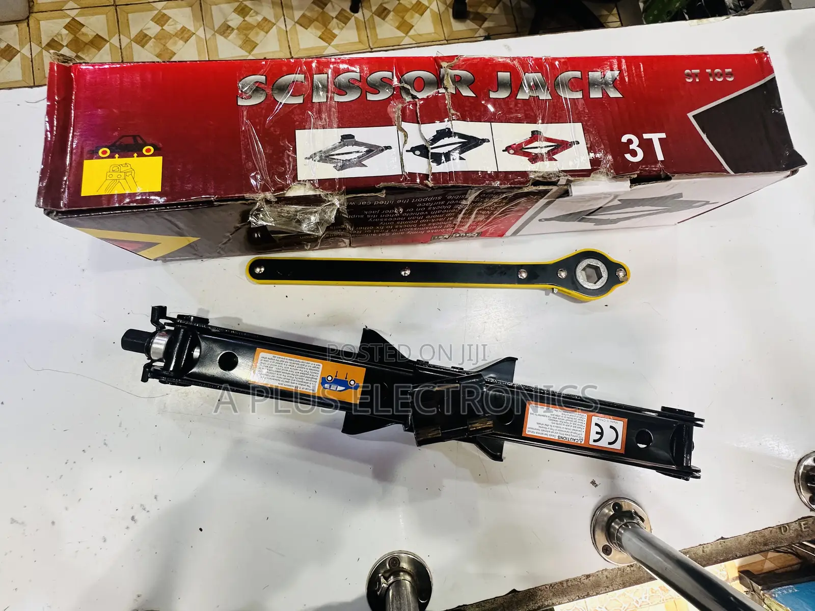 3t Scissor Jack Strong Portable Tire Changing Jack