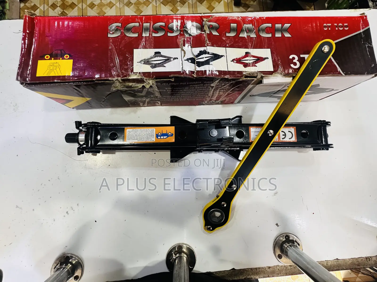 3t Scissor Jack Durable Car Repair Roadside Jack