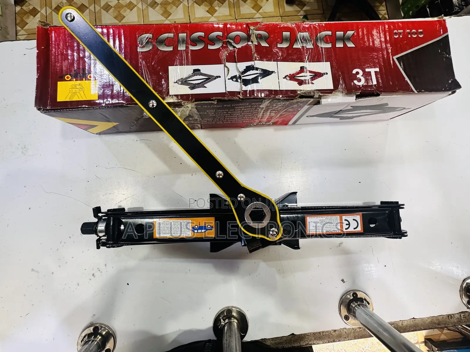 3t Scissor Jack Durable Car Repair Roadside Jack