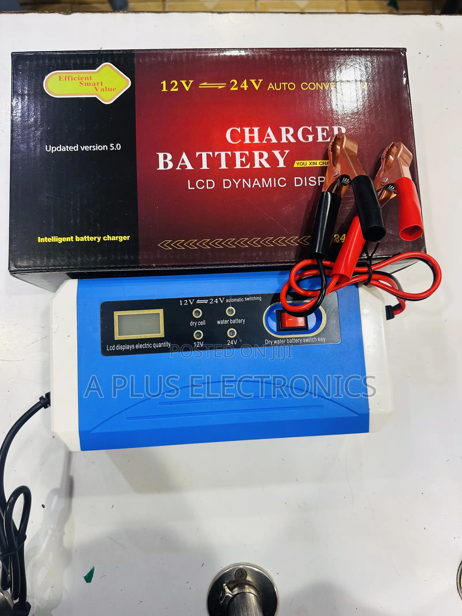 Battery Charger 12/24a V10a – Quick Charge Power Supply for Vehicles