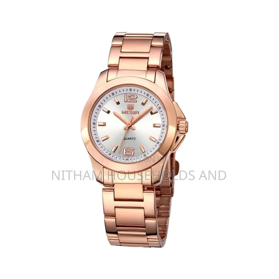 Megir 5006 Stainless Steel Quartz Watch for Women