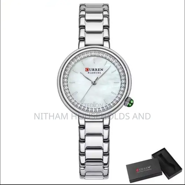 Curren 9089 Silver Stainless Steel Watch for Women